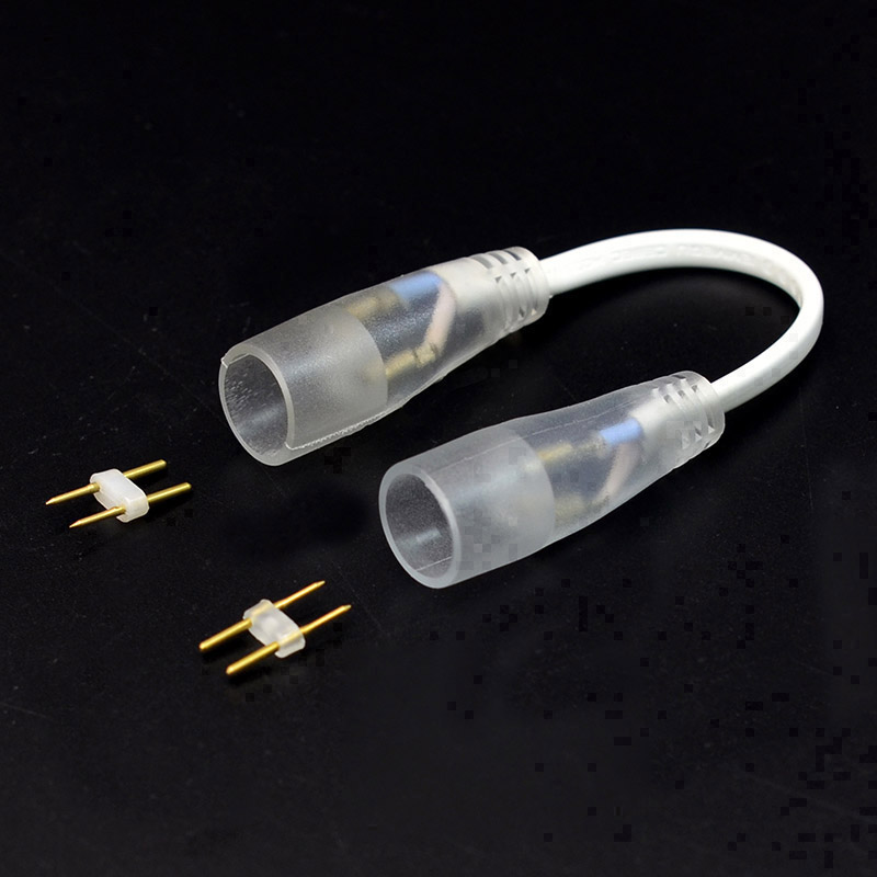 Double head 360 degrees around 16mm High voltage led waterproof connectors